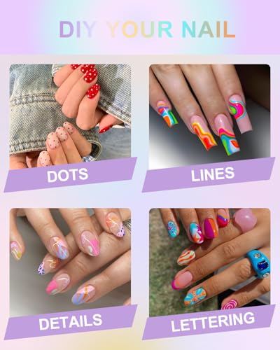 36 Colors Nail Art Pen Set - Quick-Drying & Precise Acrylic Paint for DIY & Salon Nail Design Variation of THIS listing