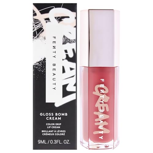 Gloss Bomb Color Drip Lip Cream - Fenty Glow Lipstick, Hydrating & Long-Lasting, 0.3 oz