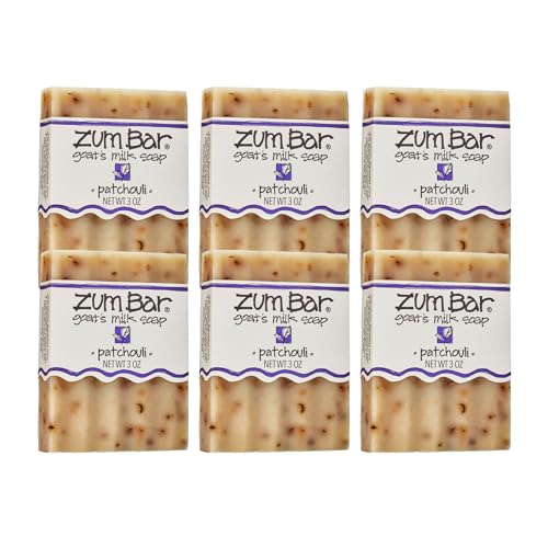 Zum Goat Milk Soap Bar Patchouli 3 oz Pack of 6 Natural Cruelty-Free