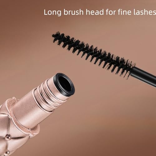 Waterproof Mascara - Small Brush for Short & Lower Lashes, Black Mascara with Butterfly-Design Case, Volumizing Black Formula with Long-Lasting Curling Effect | No Clumping (1 Pcs)