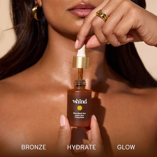WHIND Marrakech Sun Tinting Water ? Lightweight Self-Tanning Drops with Hyaluronic Acid & Glycerin for a Buildable Natural Glow ? 30ml
