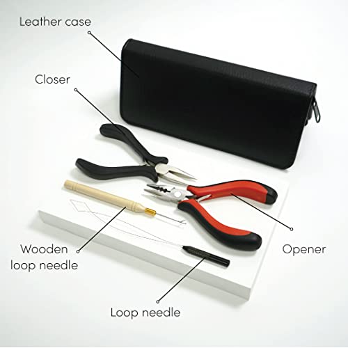 Professional Hair Extension Tool Kit for I-Tips Beads & Micro Links