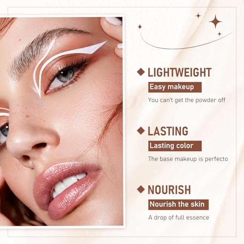 Flawless Eraser Foundation Stick,Korean Hydrating Lightweight Foundation Stick with Brush,Multi-Use Foundation Stick Makeup, Waterproof Thin and Cover Blemishes for All Skin Types (natural, 02)