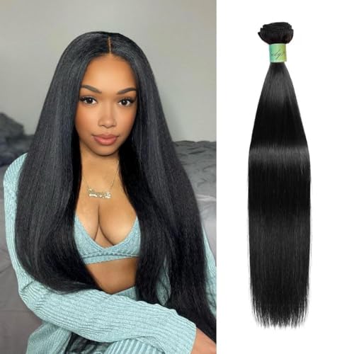 AnJudyReid Natural Black 18 Inch Brazilian Virgin Straight Human Hair Bundles