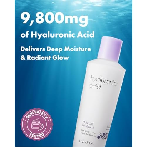 It'S SKIN Hyaluronic Acid Moisture Emulsion + 5.07 Fl Oz, Face Moisturizer for Skin Care Firming Hydration and Moisture Barrier, Nourishing & Hydrating for Healthy Skin, Korean Skincare