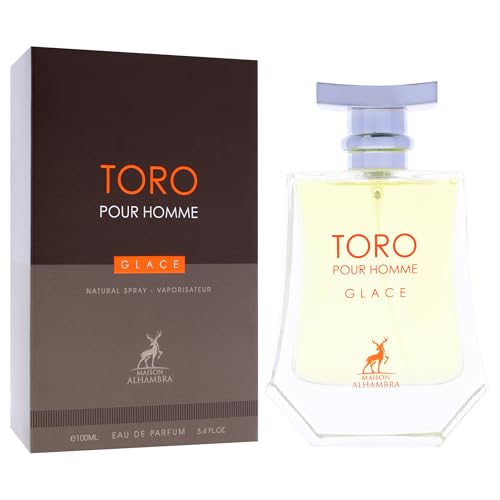 Maison Alhambra Toro Pour Homme Eau de Parfum Spray 3.4oz - Citrusy Aromatic Woody Fragrance for Men