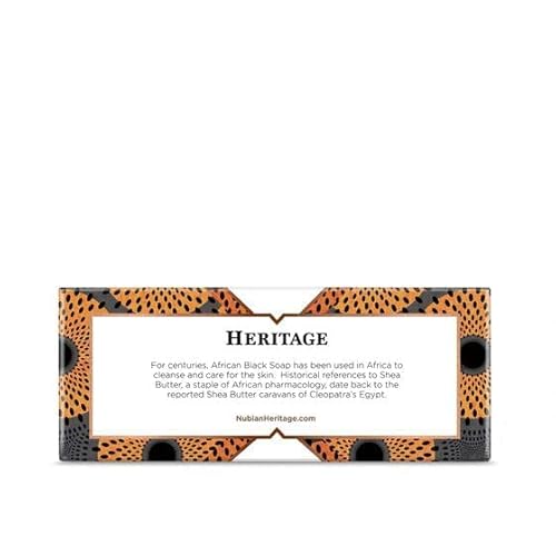 Nubian Heritage African Black Bar Soap with Oats and Aloe Vera,5 Ounce