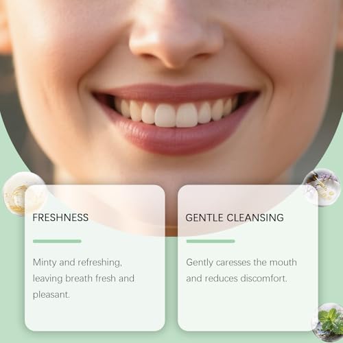 Spearmint Oil Pulling Rinse - Organic Coconut Oil for & Gum Health, 237ML - Variation 1