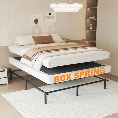 NHODIR 5 Inch Queen Box Spring - Heavy Duty Metal Bed Foundation with Cover