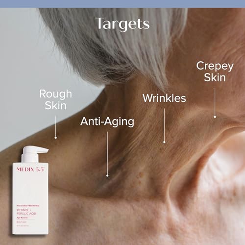 Medix 5.5 Fragrance Free Retinol Age Rewind Cream + 3% Hyaluronic Acid Hydrating Body Serum Set