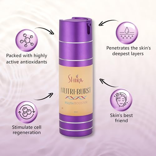 Shira Nutriburst Youth Booster Serums-30ml For Skin Care With Vitamin E, Hyaluronic Acid For Damaged Skin And Skin Toner, Resurfacing Retinol Serum And Collagen Peptides For Skin Firming Youthful Look