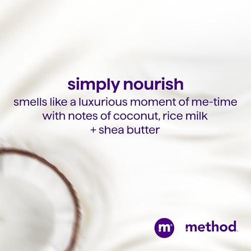 Method Moisturizing Conditioner, Simply Nourish with Shea Butter, Coconut, and Rice Milk Scent Notes, Paraben and Sulfate Free, 13.5 oz (Pack of 1)