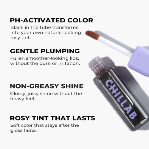 Chillab Signature Lip & Face Gift Set with Lavender Matte Powder & Plumping Lip Oil