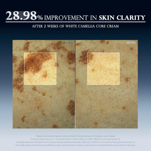 OHIR White Camellia Glutathione Face Cream 50ml Hydrating Brightening Skin Care