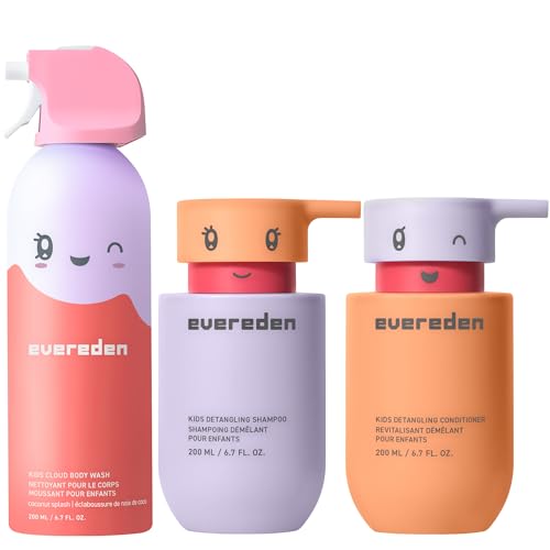 Evereden Kids Shampoo Conditioner & Body Wash Set 10.05 Fl Oz - Cloud Variant