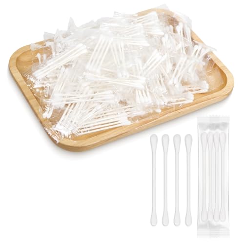 500 Pack Cotton Swabs with Individually Wrapped 4-Pack Variations - Soft, Safe, Multi-Purpose Ear & Beauty Q-tips