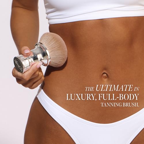 Loving Tan Flawless Body Brush for Self Tanner - Streak-Free Application, Large, Vegan Bristles, Hygienic Stand