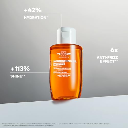 ALFAPARF MILANO Yellow Nutritive Hair Oil for Dry & Brittle Hair – Nourishing Serum