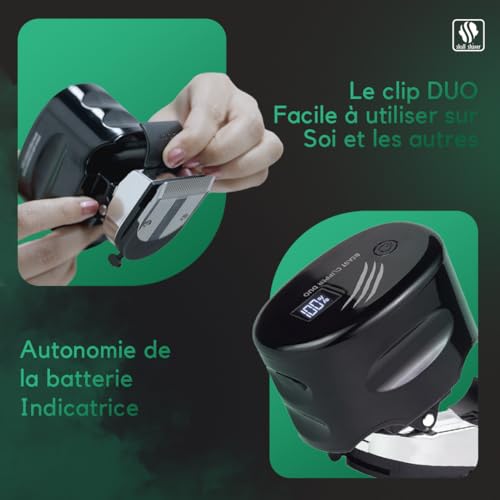 Cordless Hair Clipper Kit for DIY Grooming and Fading - Japanese Steel Blades