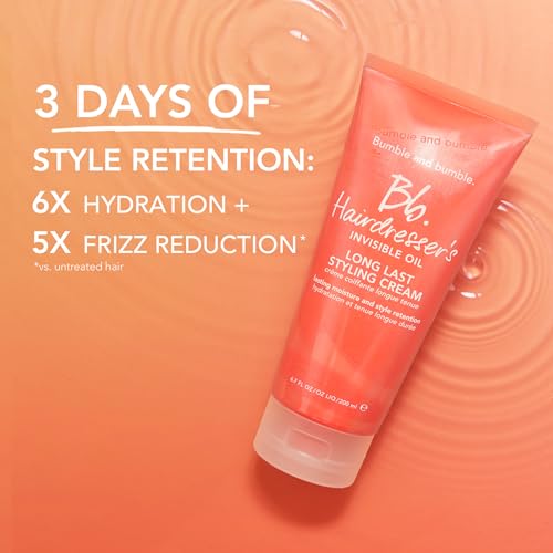 Bumble and bumble. Hairdresser's Invisible Oil Long Last Styling Cream | Hydrating, Anti Frizz, Prevents Split Ends, Color Safe | Curly, Wavy, Straight | With Argan Oil, Coconut Oil + Grapeseed Oil