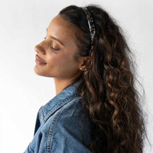 Ultracomfort Headband for Women - Pavlova Black, Non-Slip, Handcrafted