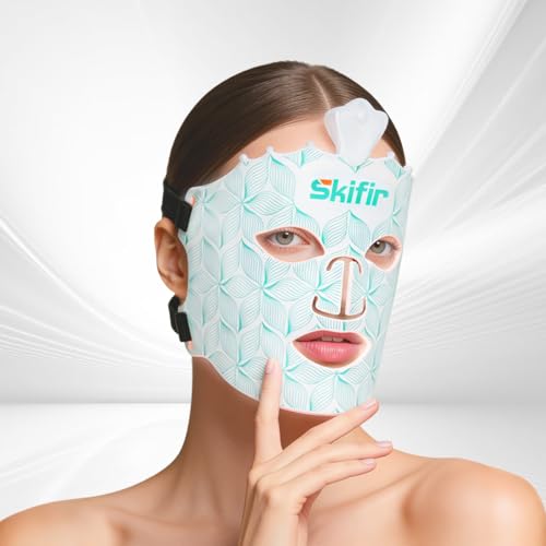 Wireless Red Light Face Mask — Green Variation, Rechargeable, Portable & Ergonomic for Home & Travel