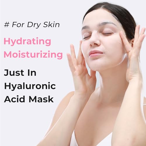 +WIS+ Intensive Hydrating Facial Masks Pack of 24 – Hyaluronic Acid & Collagen, Sensitive Skin Safe