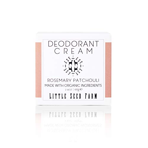 Natural Deodorant Cream with Rosemary and Patchouli - Aluminum & Baking Soda Free, 2.4 oz Bundle