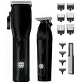 Professional Hair Clippers for Men Beard Trimmers Set Grooming Kit with LCD Display Cordless Electric Trimmers Gift for Men Women Barber Kid(Black)