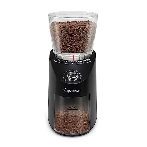 Black Conical Burr Coffee Grinder 11 oz Pack of 1 - Infinity Plus
