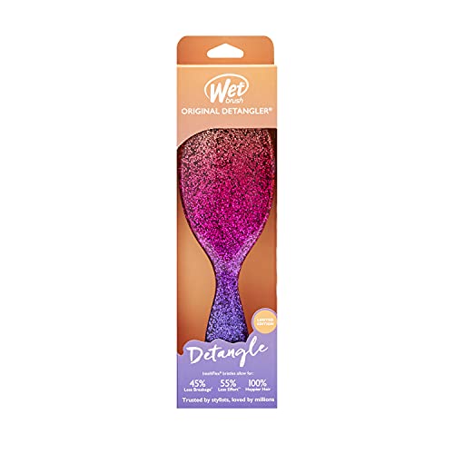 Wet Brush Original Detangler Hair Brush, Gemstone, Turquoise, All Hair Types, Ultra Soft IntelliFlex Bristles Glide Through Tangles with Ease Pain Free Comb for Men, Women, Boys and Girls