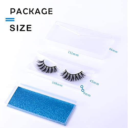 False Eyelashes Bulk 50 Pairs - 5 Styles Fluffy Mink Look Natural Cat Eye