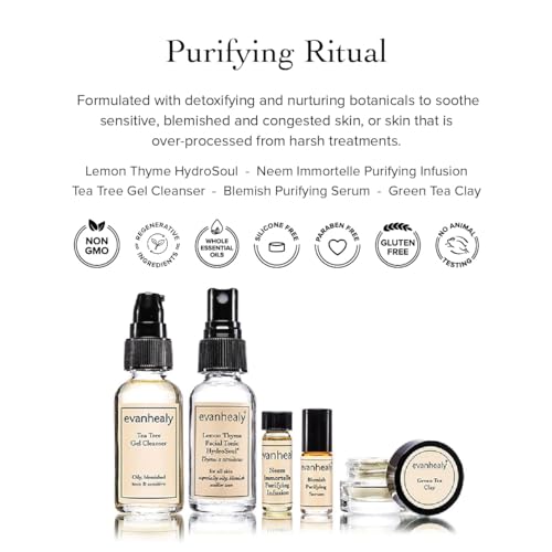 Detoxifying Skin Care Set with Facial Mask & Gentle Cleanser for Blemish-Prone Skin
