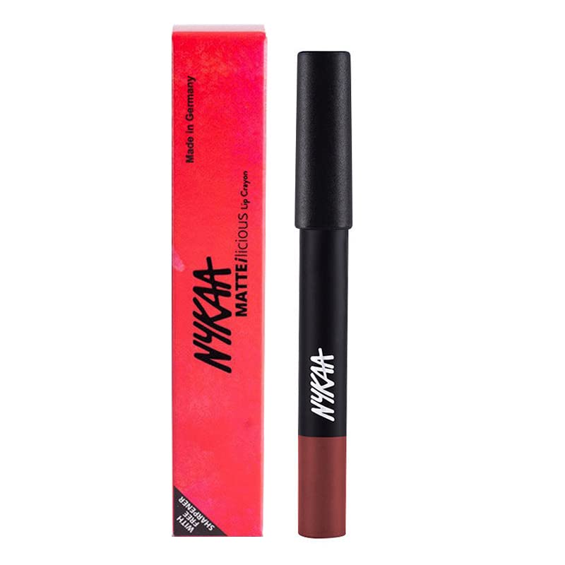 Matte Lip Crayon - High-Pigment Nourishing Lipstick with Long-Lasting Matte Finish - Jade Rose, 0.09 oz
