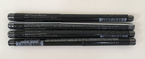 Blue Eyeliner Pencil Pack of 4 - Waterproof, Smudge-Proof, Glide & Lock Formula