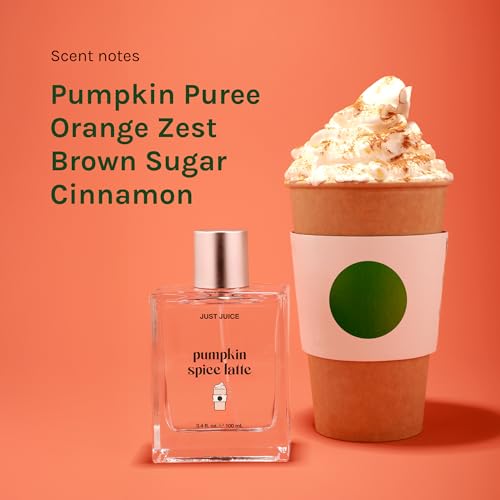 Just Juice Pumpkin Spice Latte Unisex Perfume 3.4 oz Fall Cozy Fragrance