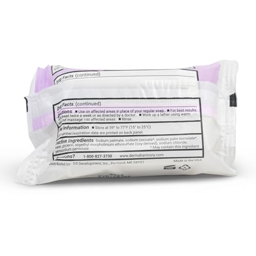 Unscented DermaHarmony 5% Sulfur & 2% Salicylic Acid Bar Soap 4 oz - 5 Pack