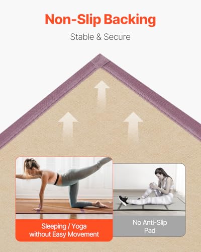 Japanese Tatami Mat Full XL 55x80 Inches - Foldable, Non-Slip Rattan Mattress for Yoga & Meditation