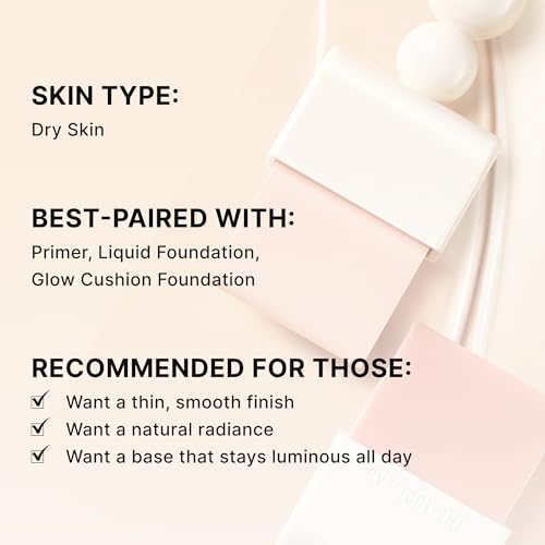 THE TOOL LAB Magnet Styler Radiant Dual Puff, Liquid Foundation Application with Silicone Spatula & Tapping Puff, Liquid Cream Makeup Blending Tool, Korean Makeup (1 Count)