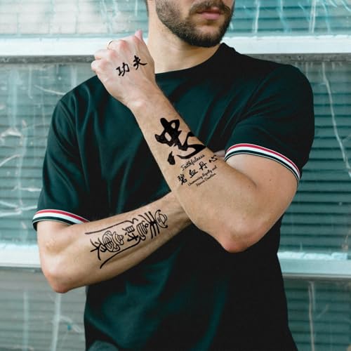 5 Sheets Leopard Print Temporary Tattoos, Gold Design for Halloween - Waterproof Fake Tattoo Stickers for Adults & Kids