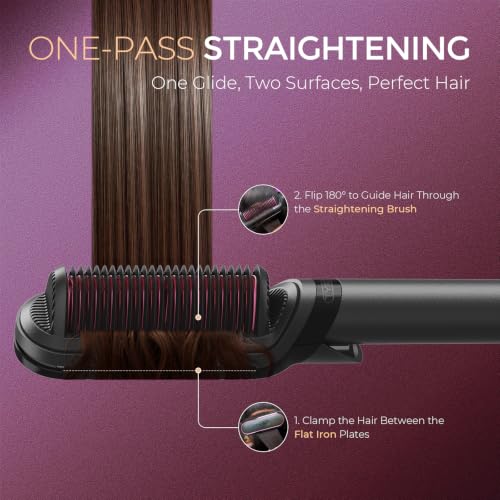 TYMO Flipro Hair Straightener & Argan Oil Spray Kit - Frizz Control & Shine