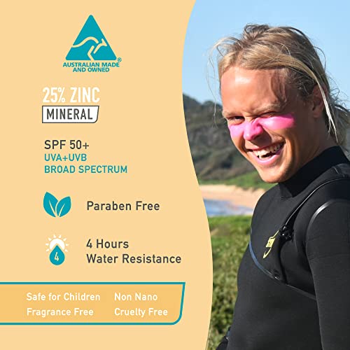 Mineral Sunscreen Stick SPF 50+ 3-Pack for Kids Water-Resistant UV Protection