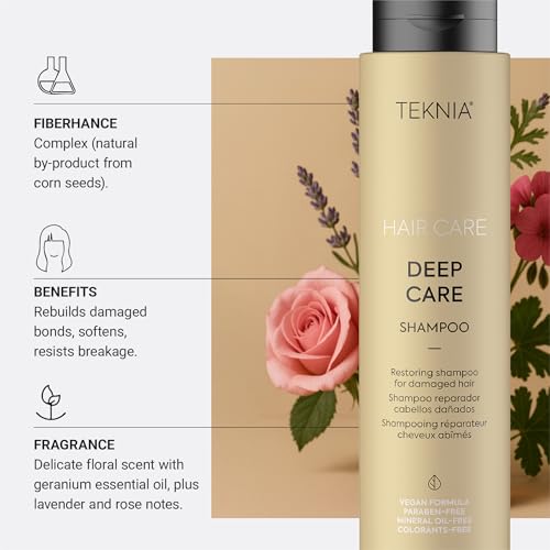 Lakmé Teknia Deep Care Repairing Shampoo 10.2 Fl Oz for Damaged Hair