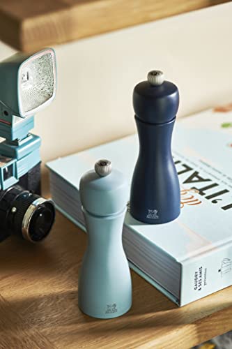 Peugeot Tahiti Salt & Pepper Mill Set - Midnight & Azure Blue, 6-Inch