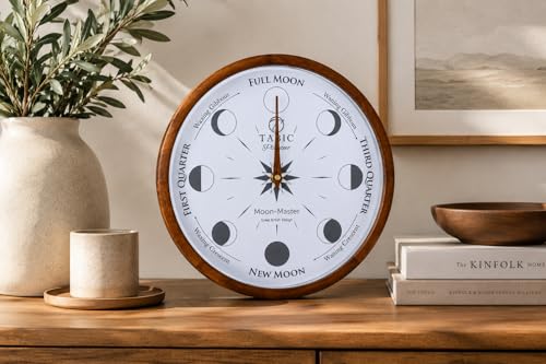 Precision Lunar Phase Wall Clock - Celestial Moon Tracking & Home Decor