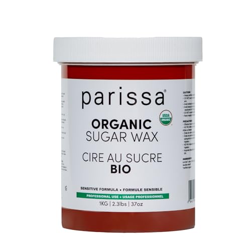 Parissa Organic Body Sugar Wax | 2.3lbs Natural, Vegan, Cruelty-Free, Salon-Quality | For All Skin Types, Gentle on Skin, Long-Lasting Smoothness
