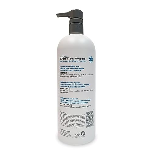 IDEN Bee Propolis Body Wash. For Sensitive Skin, Hydrates & Softens, 32 fl.oz