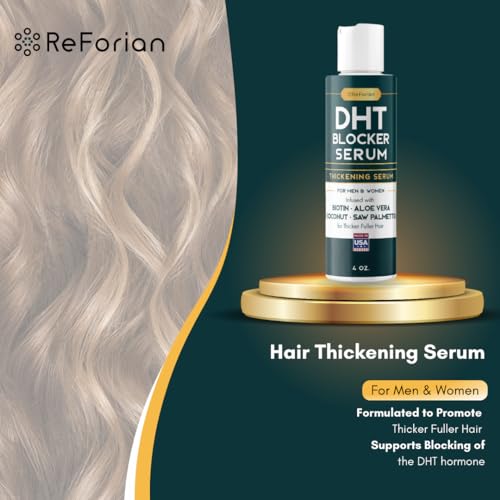 Paisle Botanics DHT Blocker Hair Growth Serum for Women & Men, Natural Biotin Thickener, 4 oz