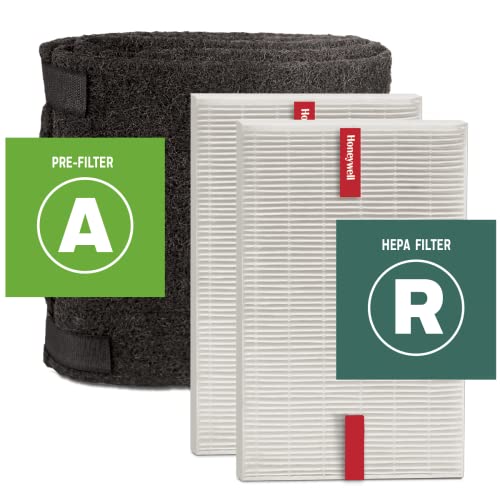 Honeywell HEPA Air Purifier Filter Pack for HPA200 & HPA5200 – 3.9 x 10.6 x 14.8 Inches, Full-Year Supply