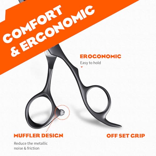7-Inch Professional Hair Cutting Scissors Shears - Ultra Sharp Blades for Salon & Home Use